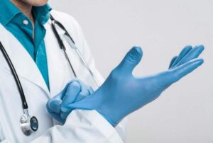 Medical examination nitrile glove